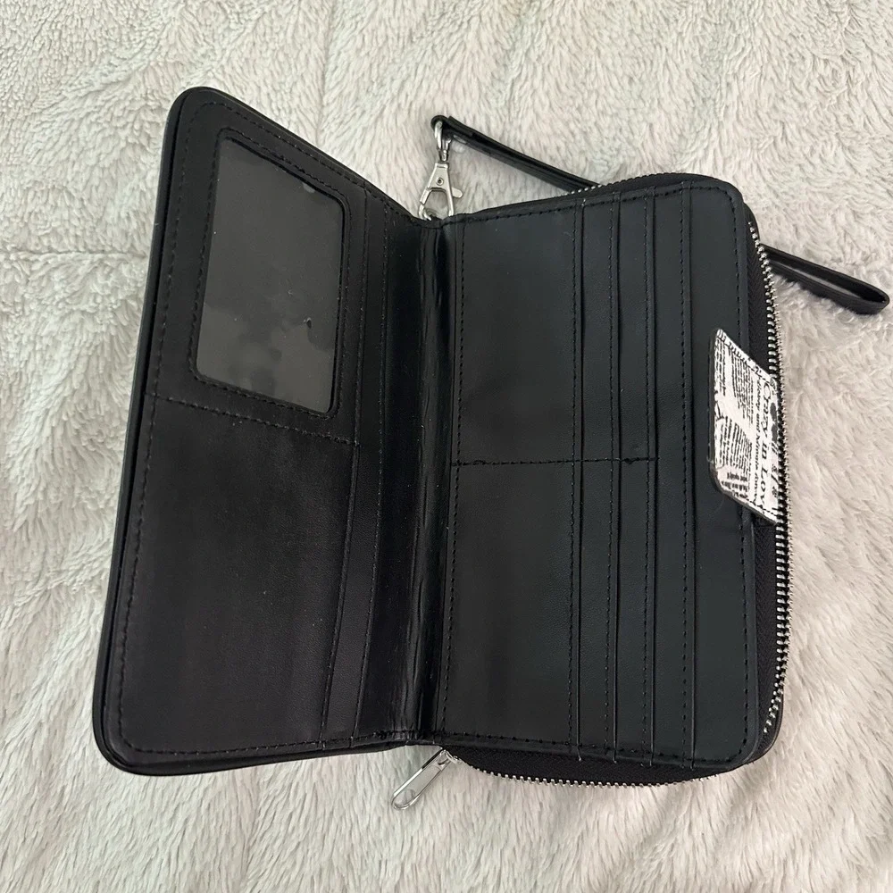 Disney Parks WDW Mickey & Minnie Mouse Sketch Wallet‎ Zip Wristlet